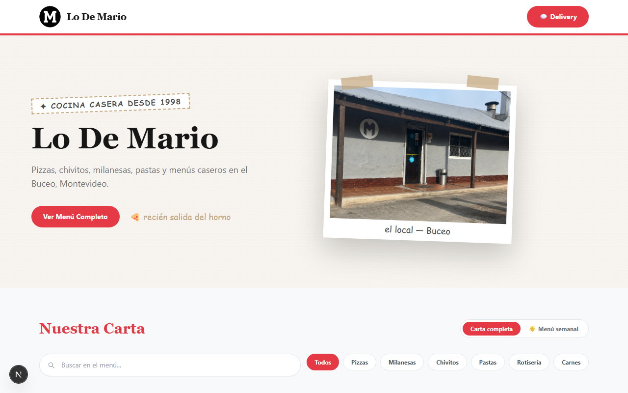 Sitio de Lo De Mario